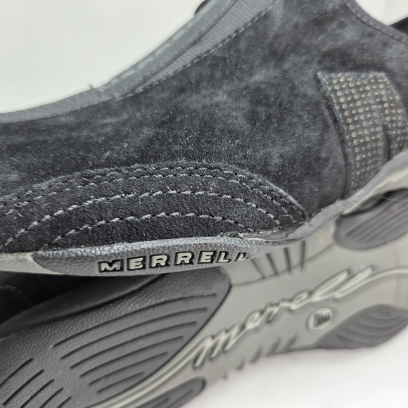 Merrell Barrado Black Suede Leather Zip‑Up Slip‑On Athletic Shoe W 10 - Picture 9 of 14